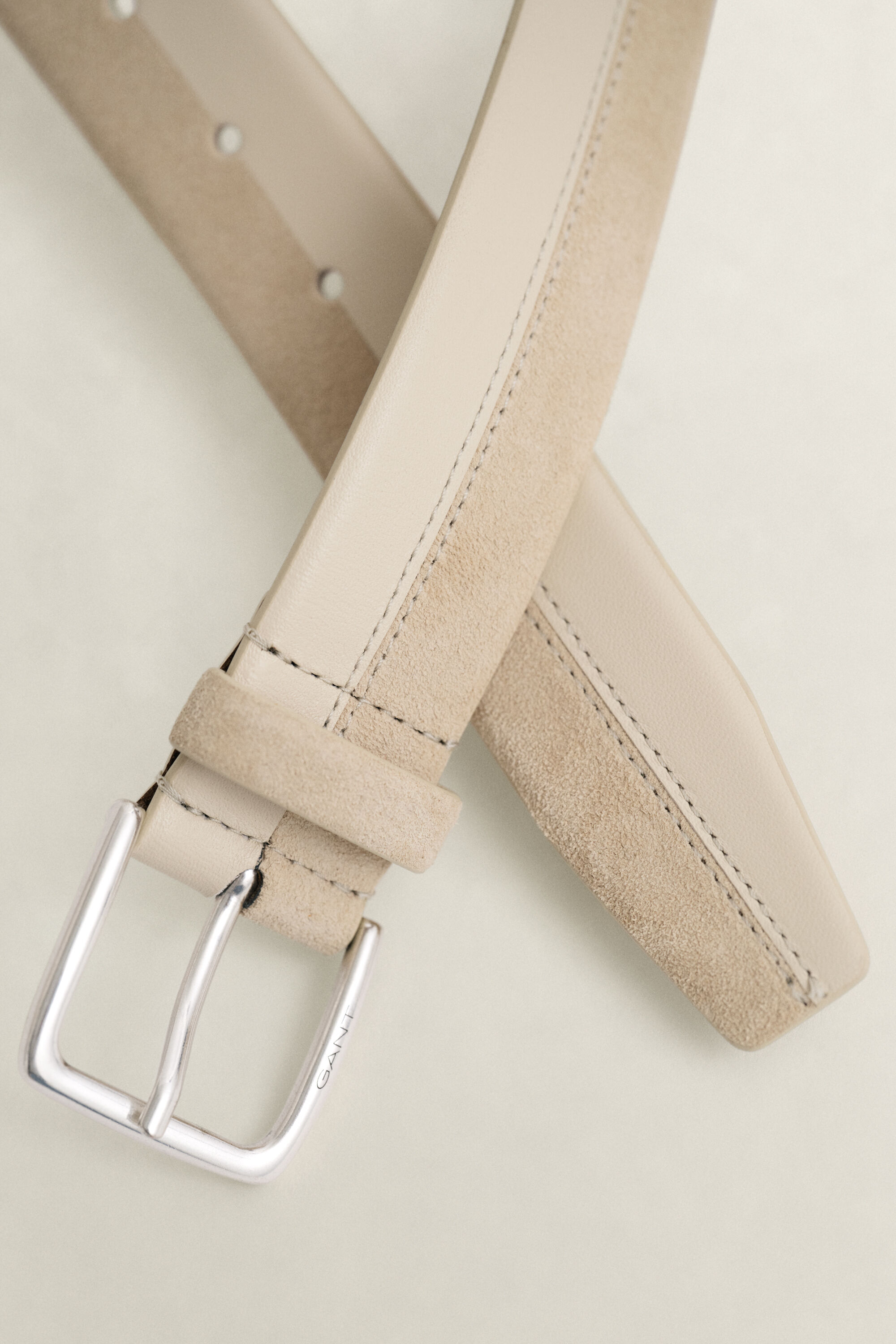 Leather Suede Mixed Belt
