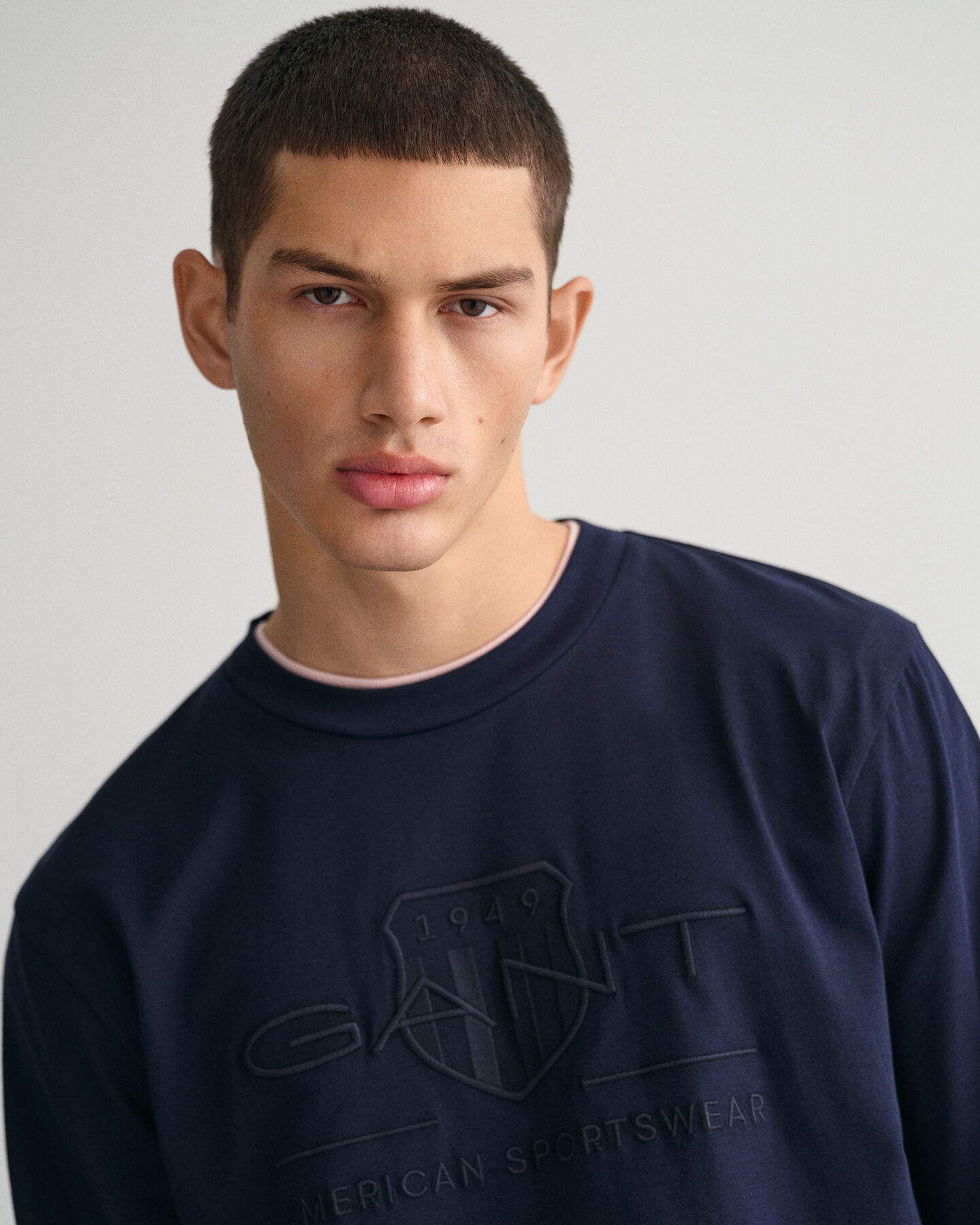 Tonal Shield Long Sleeve T-Shirt