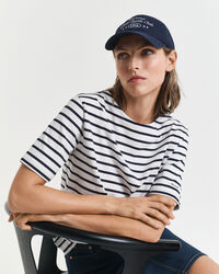 Striped Boat Neck T-Shirt