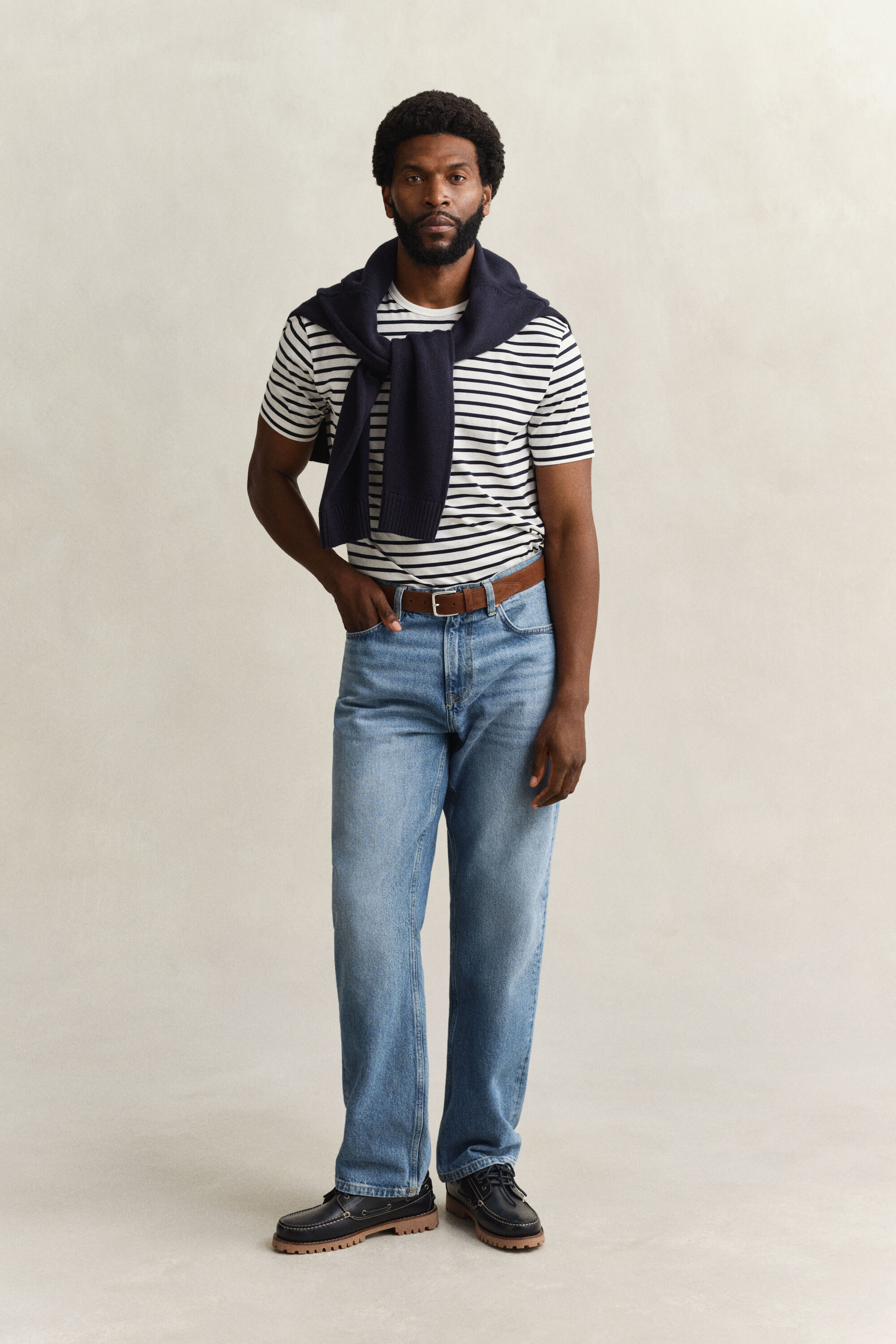 Pima Cotton Striped T-Shirt