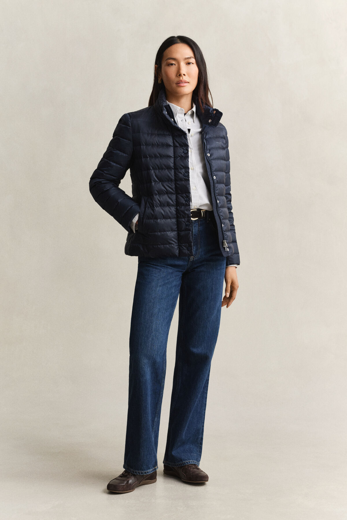 Light Down Jacket — EVENING BLUE