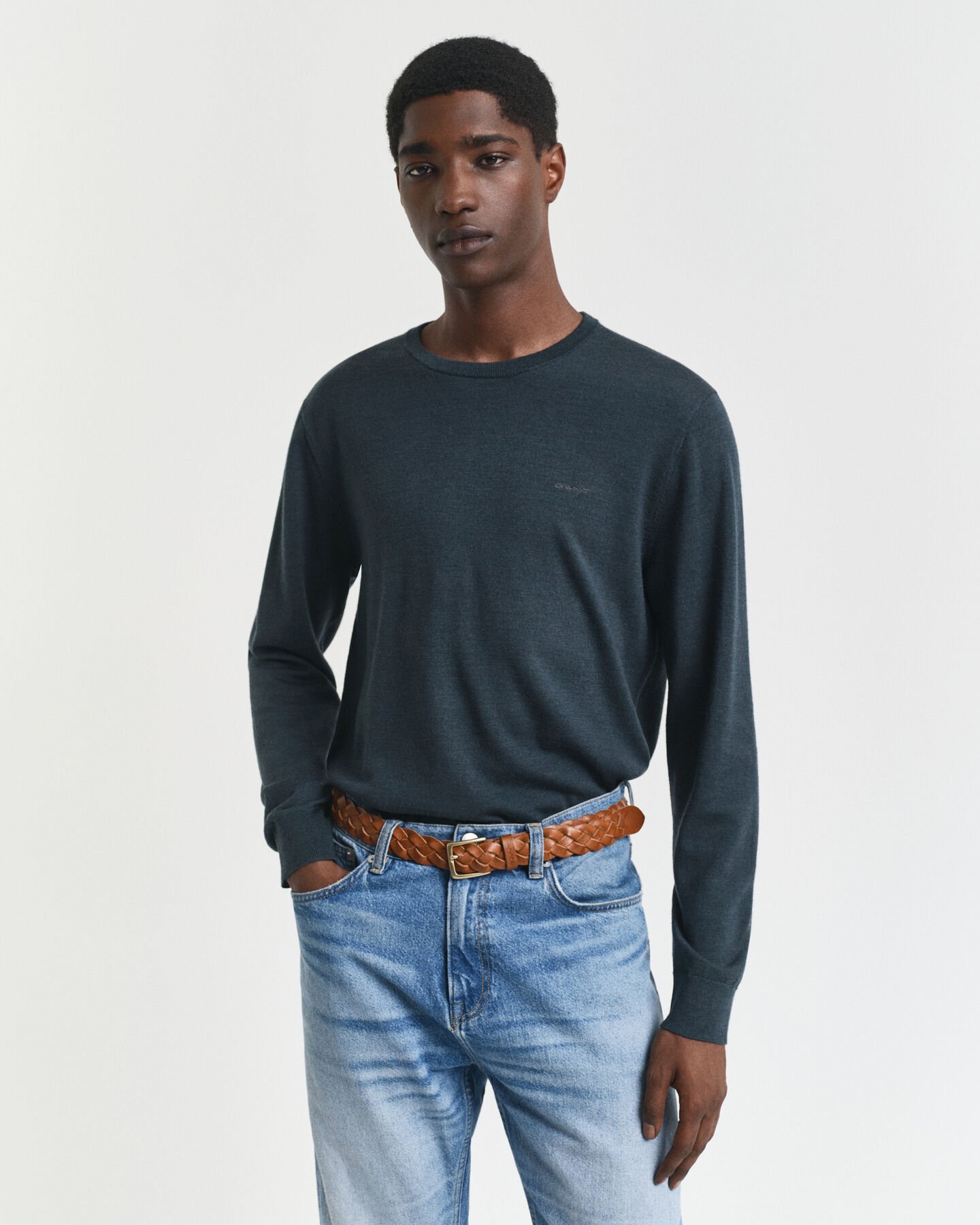 Merino Wool Crew Neck Sweater