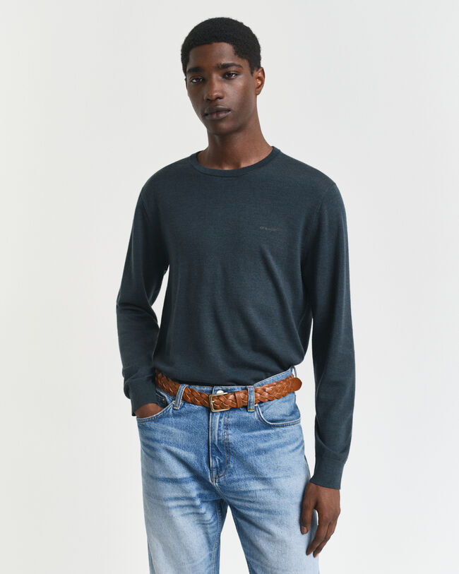 Merino Wool Crew Neck Sweater