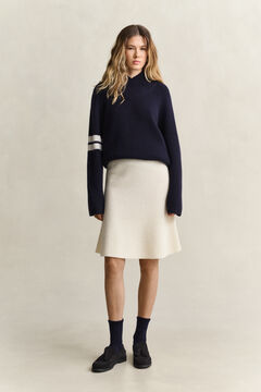 Wool Knitted Skirt — CREAM 5