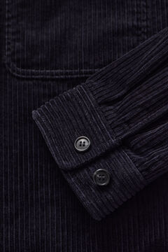 Corduroy Overshirt — EVENING BLUE 1