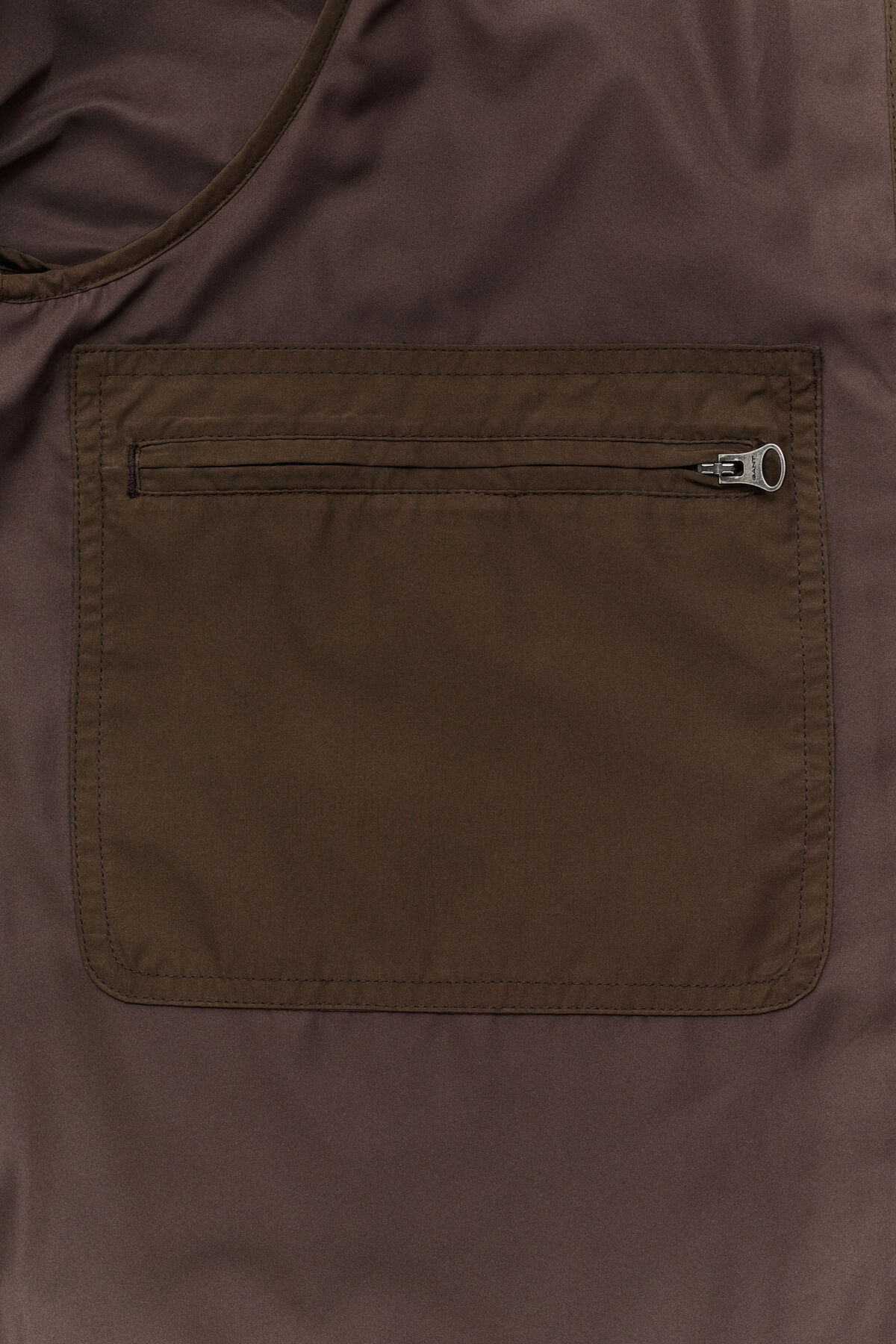 Quilted Vest — BLACK BROWN