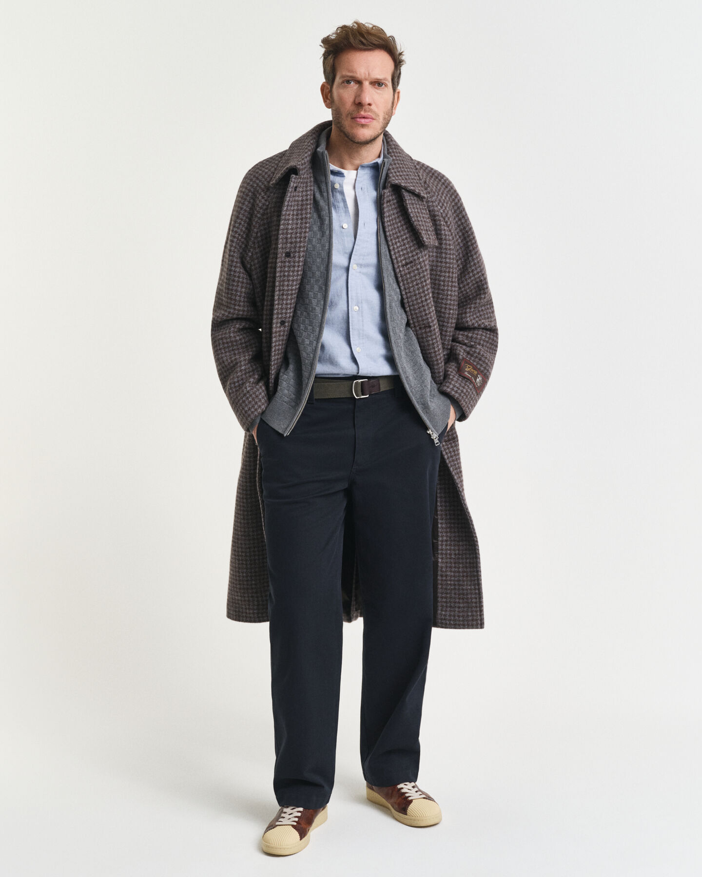 Micro Textured Zip Sweater