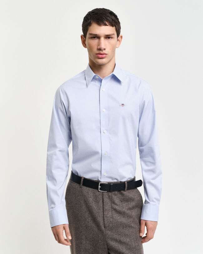 Slim Fit Stretch Poplin Shirt