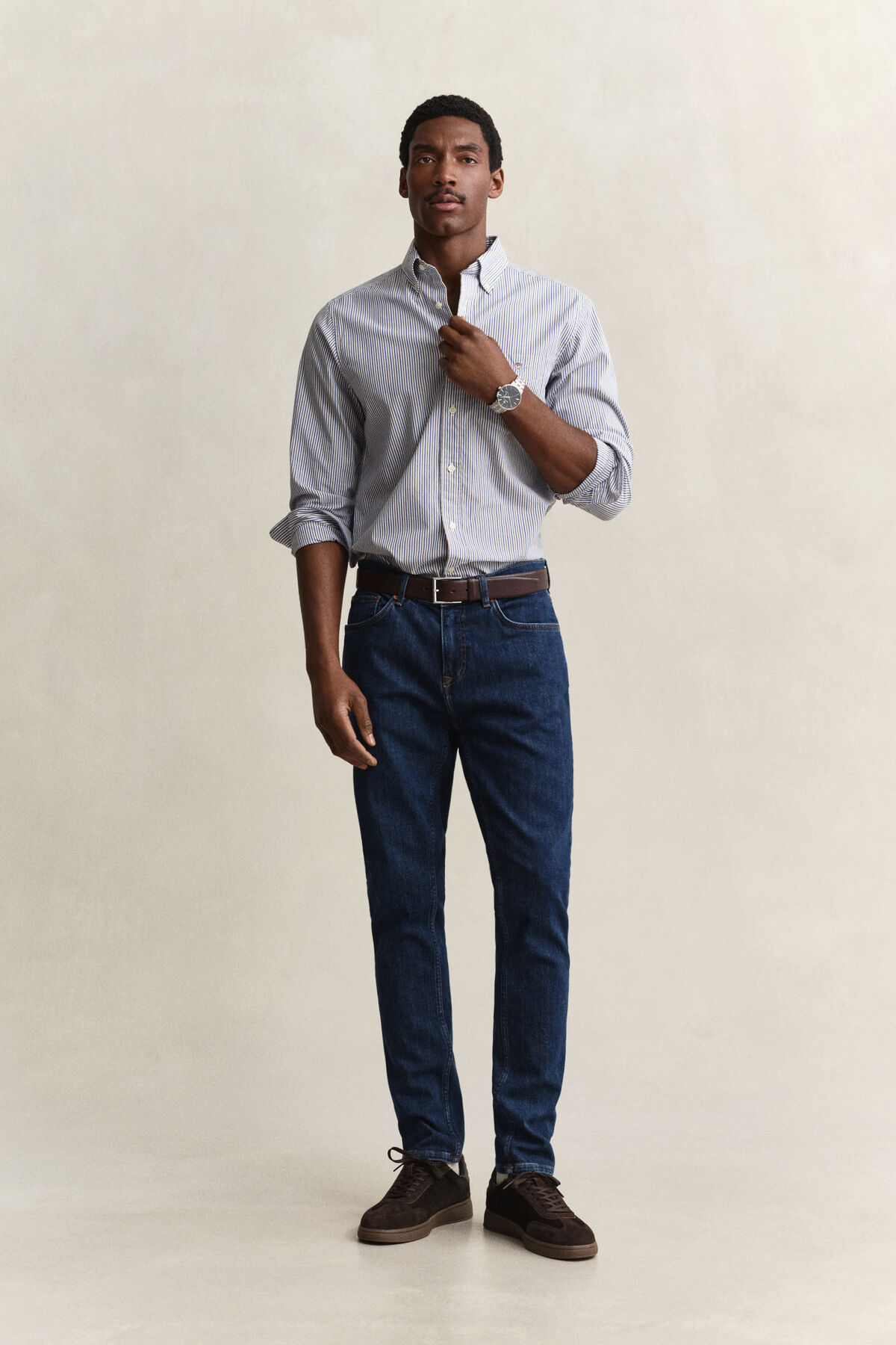 Slim Clean Wash Jeans — MID BLUE