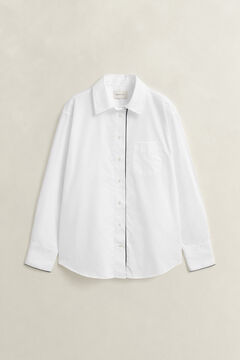 Piping Detail Shirt — WHITE 2
