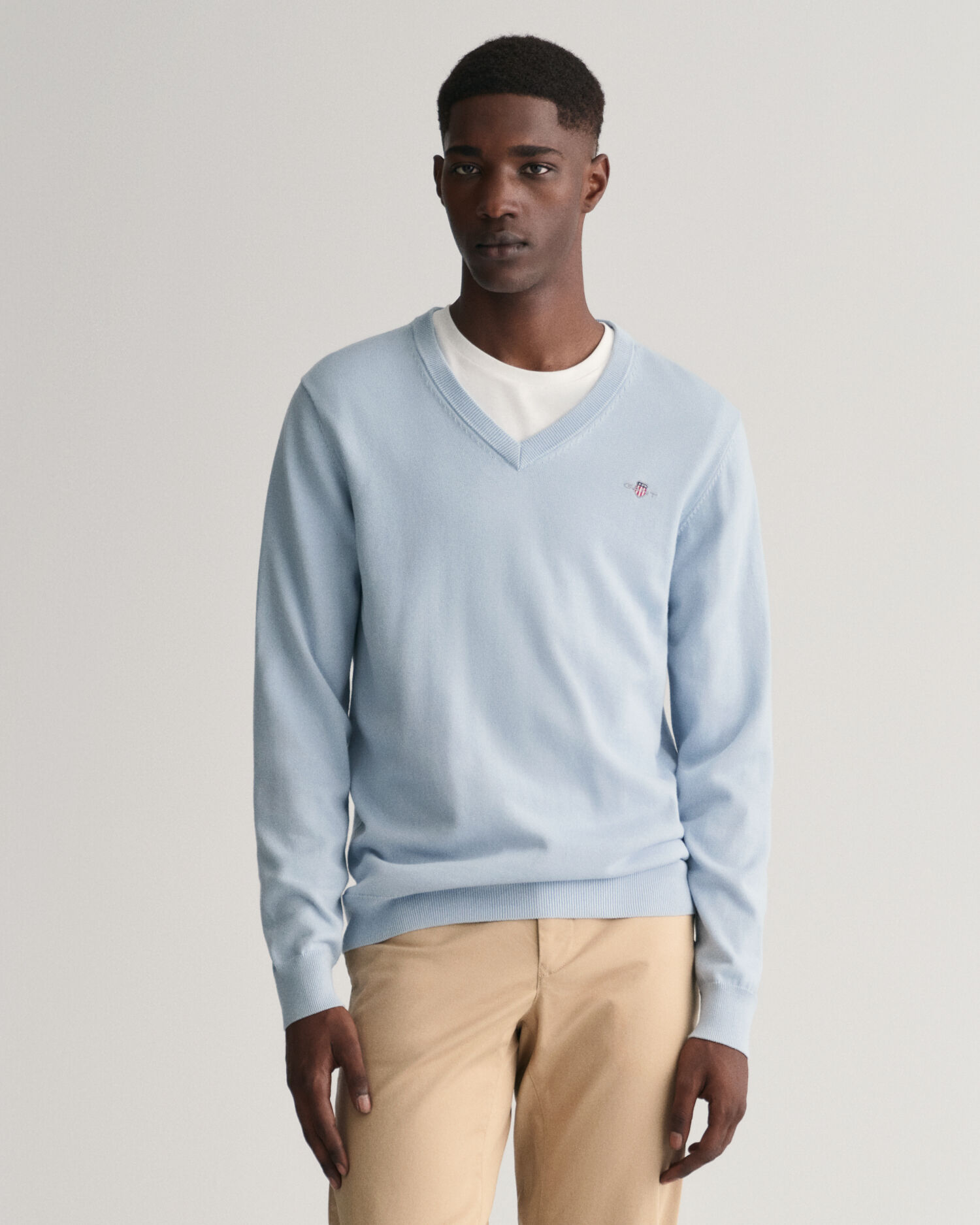 Classic Cotton V-Neck Sweater