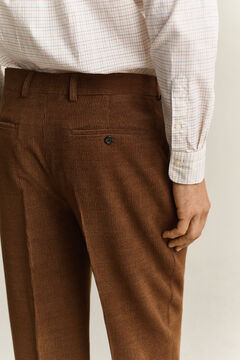 Gant x Yale Wool Corduroy Suit Pants — MAHOGANY BROWN 3