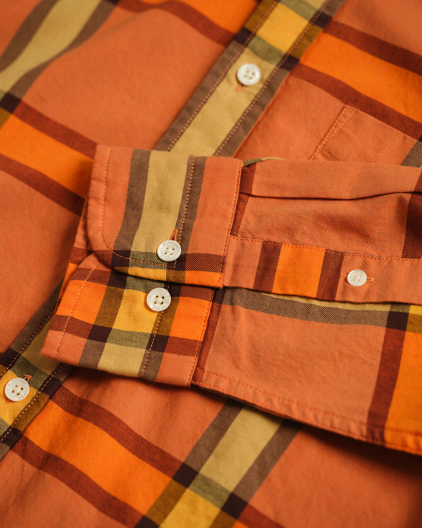 GANT x Wrangler Relaxed Fit Plaid Oxford Shirt