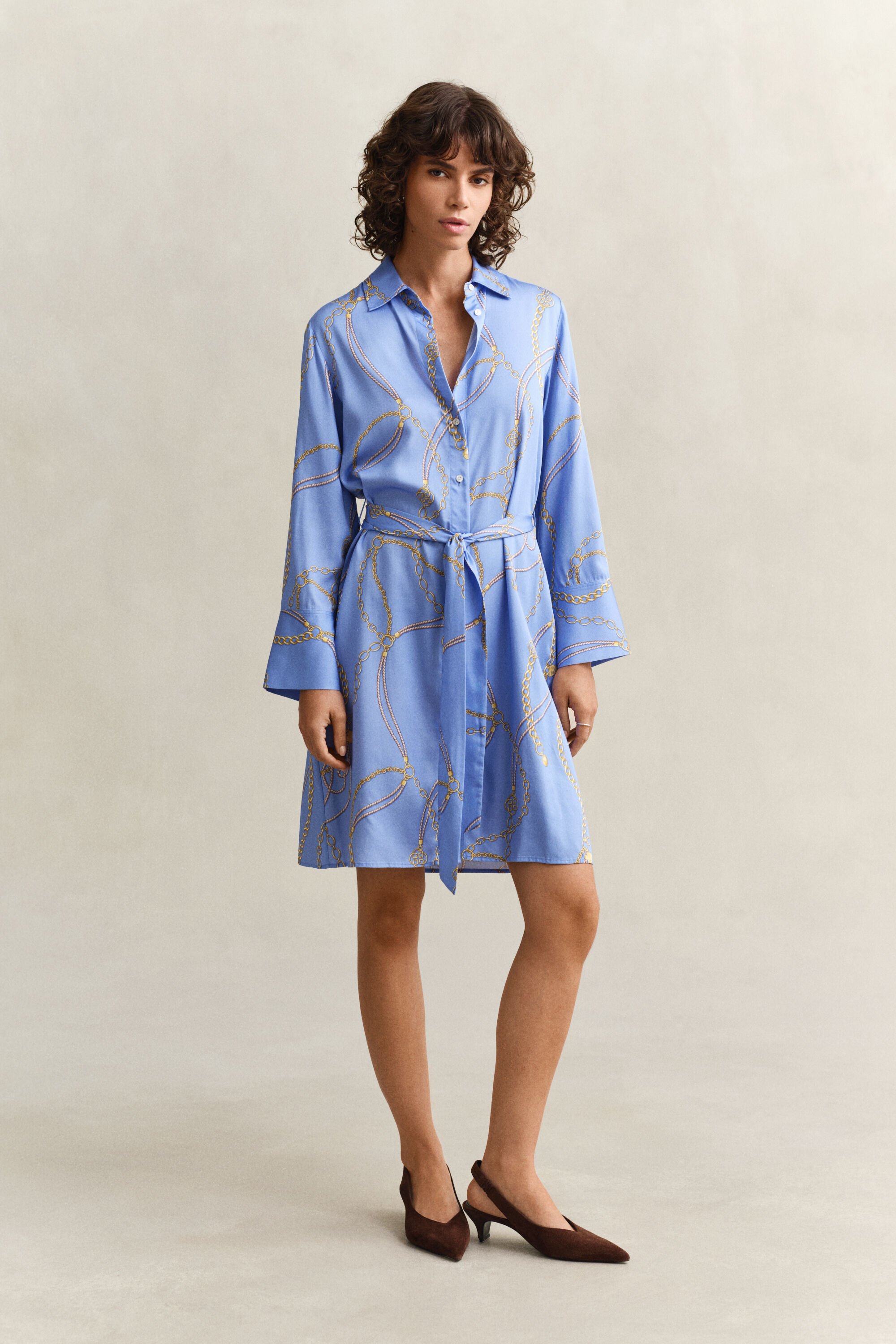 Belted Shirt Dress