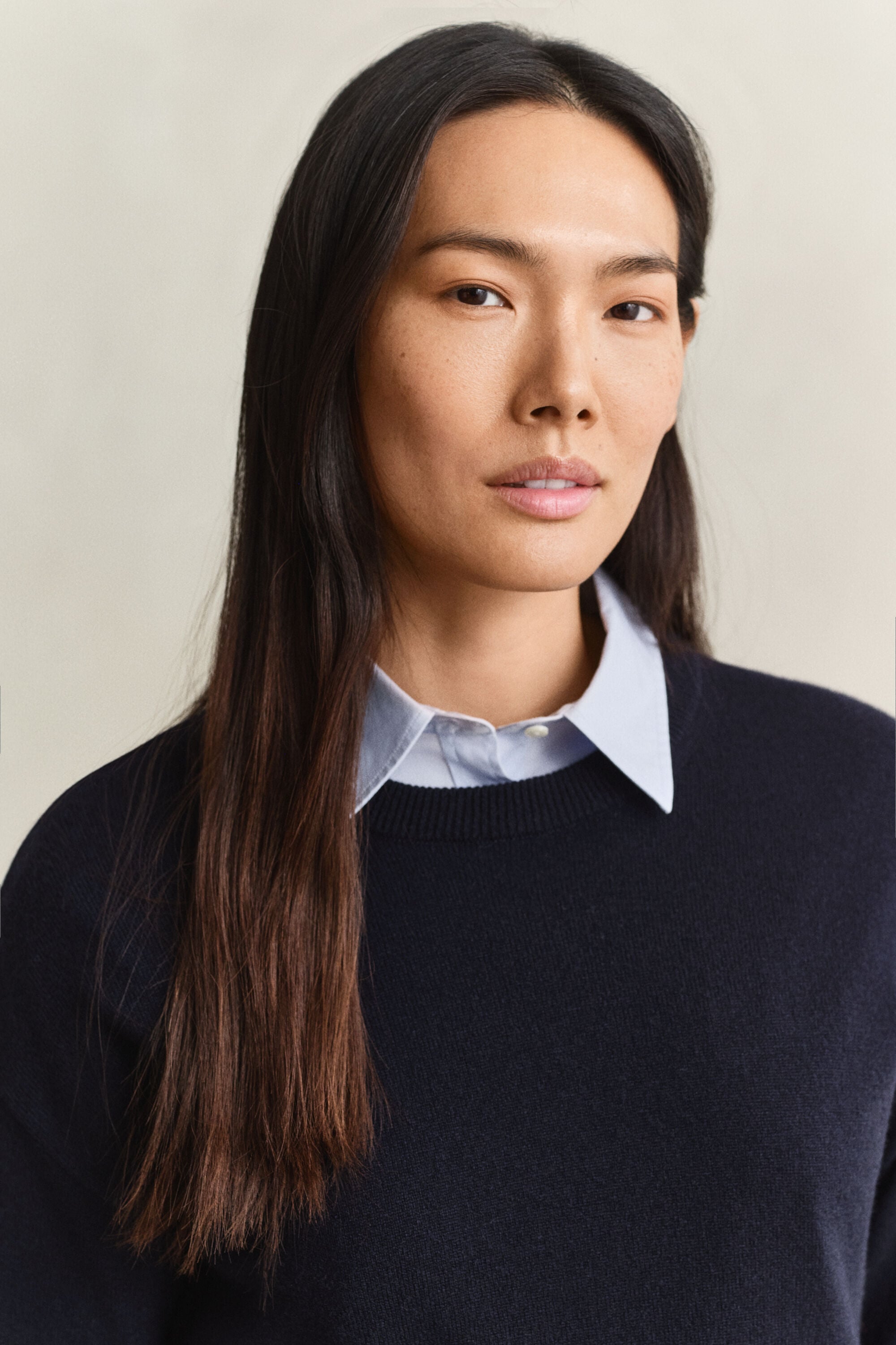 Superfine Lambswool Crew Neck Sweater
