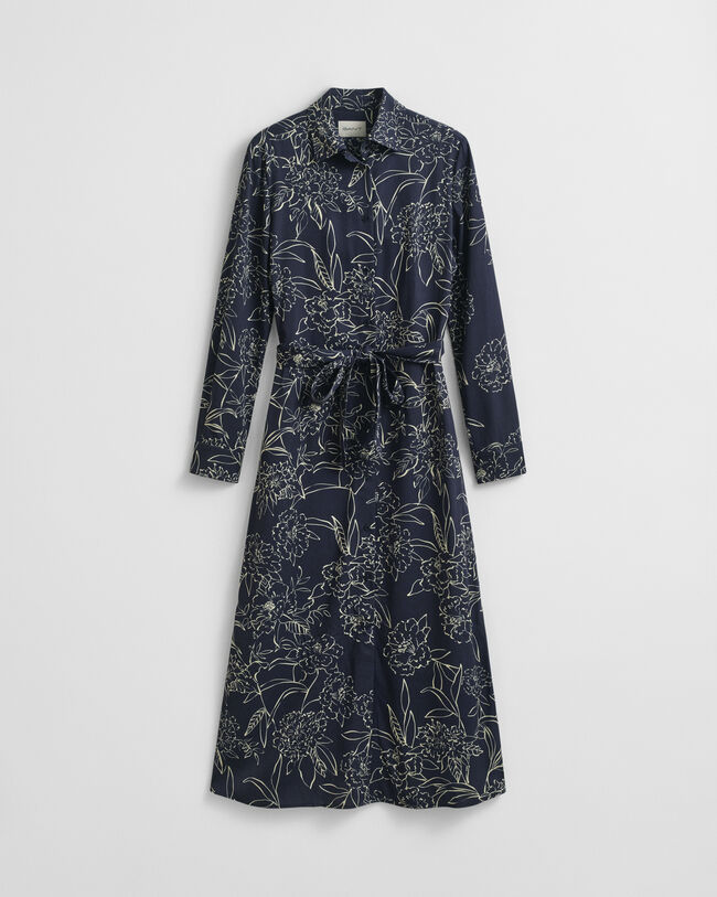 Floral Print Shirt Dress