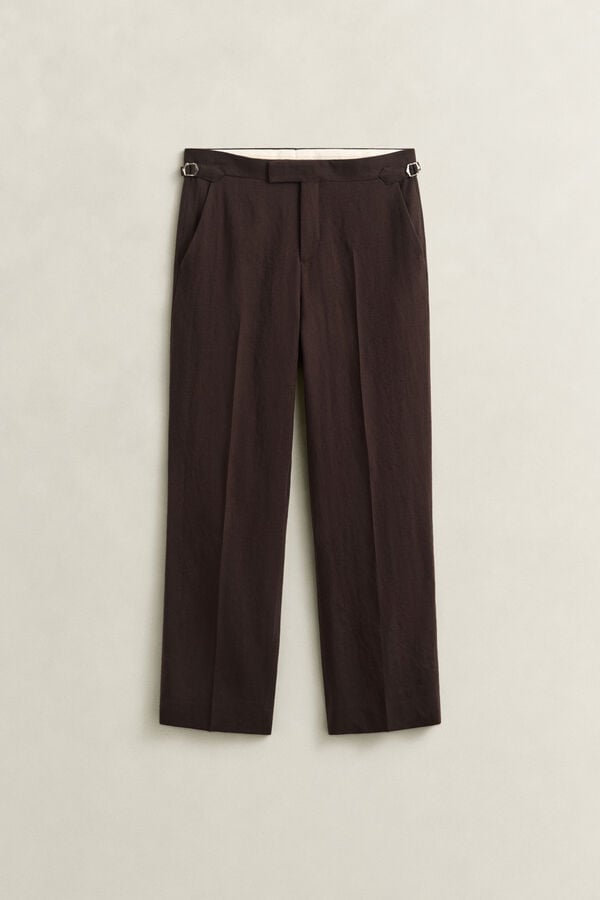 Wool Suit Pants — SHADOW BROWN