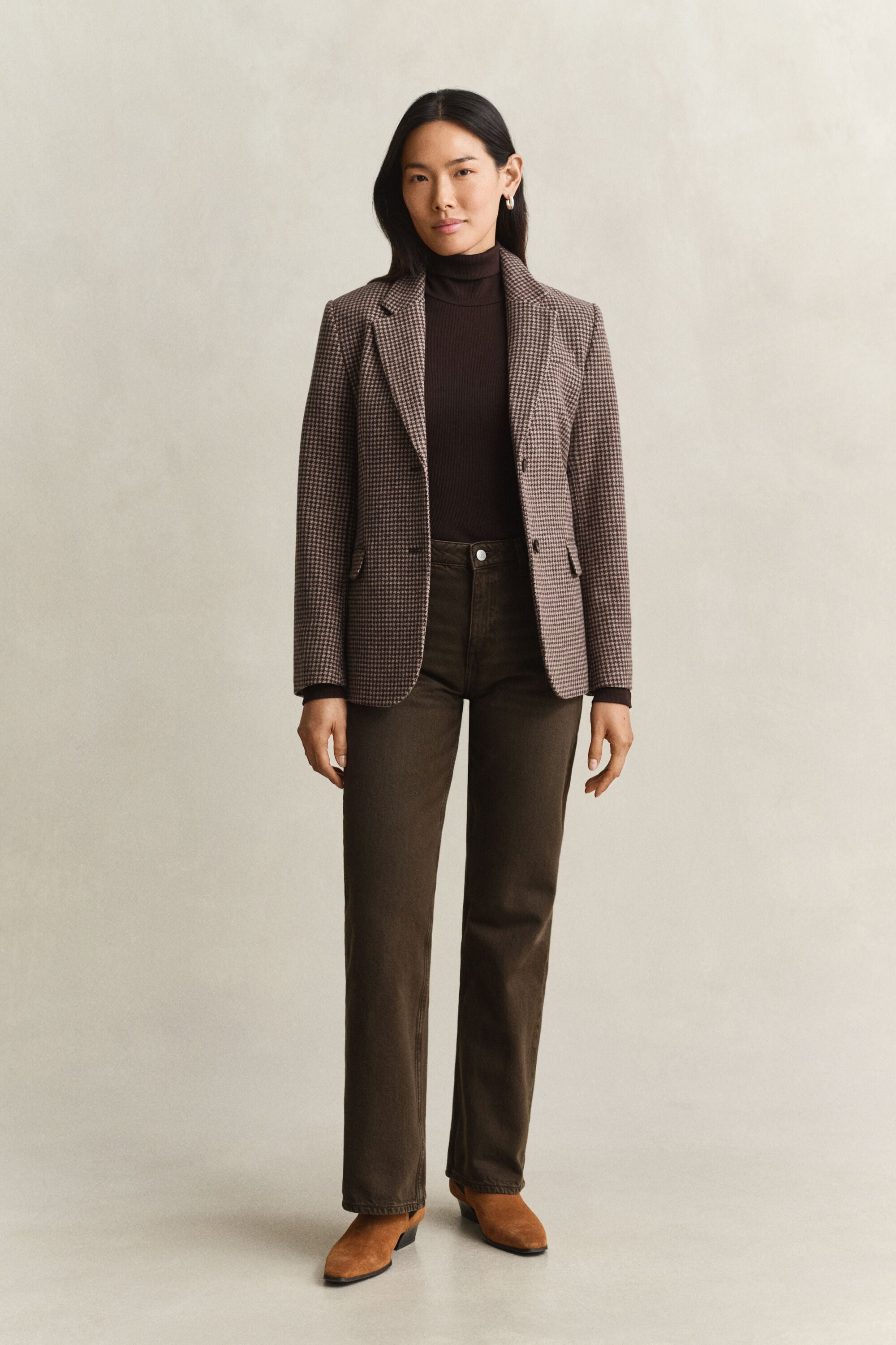 Ribbed Turtleneck Top