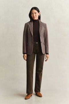 Ribbed Turtleneck Top — DEEP BROWN 6