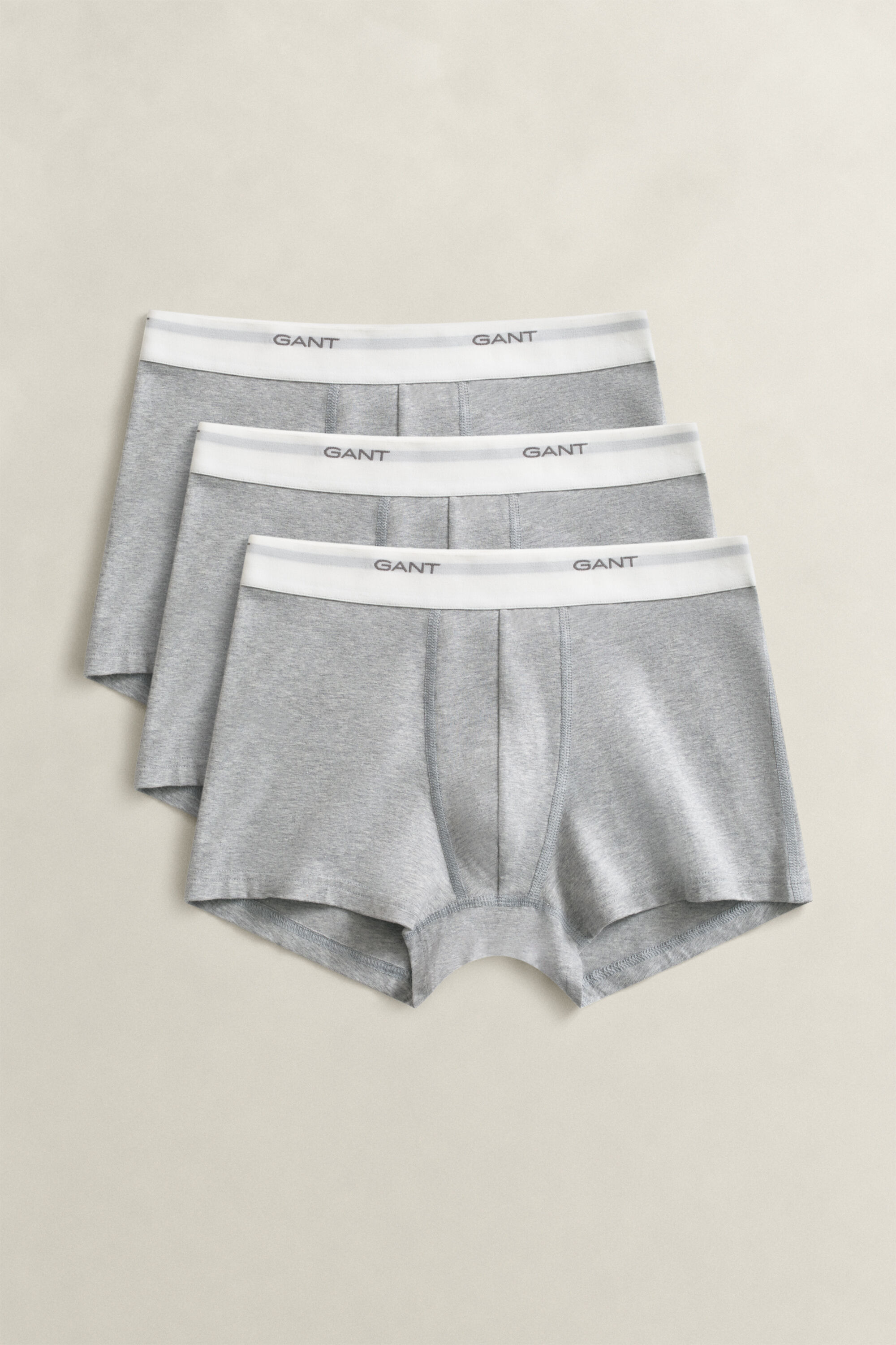 3-Pack Core Trunks — LIGHT GREY MELANGE