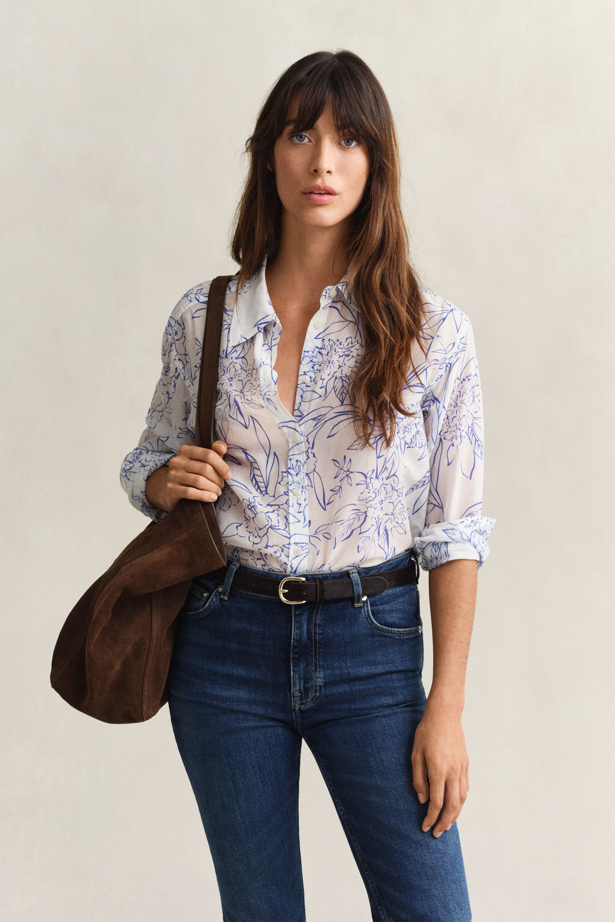 Floral Cotton Silk Shirt