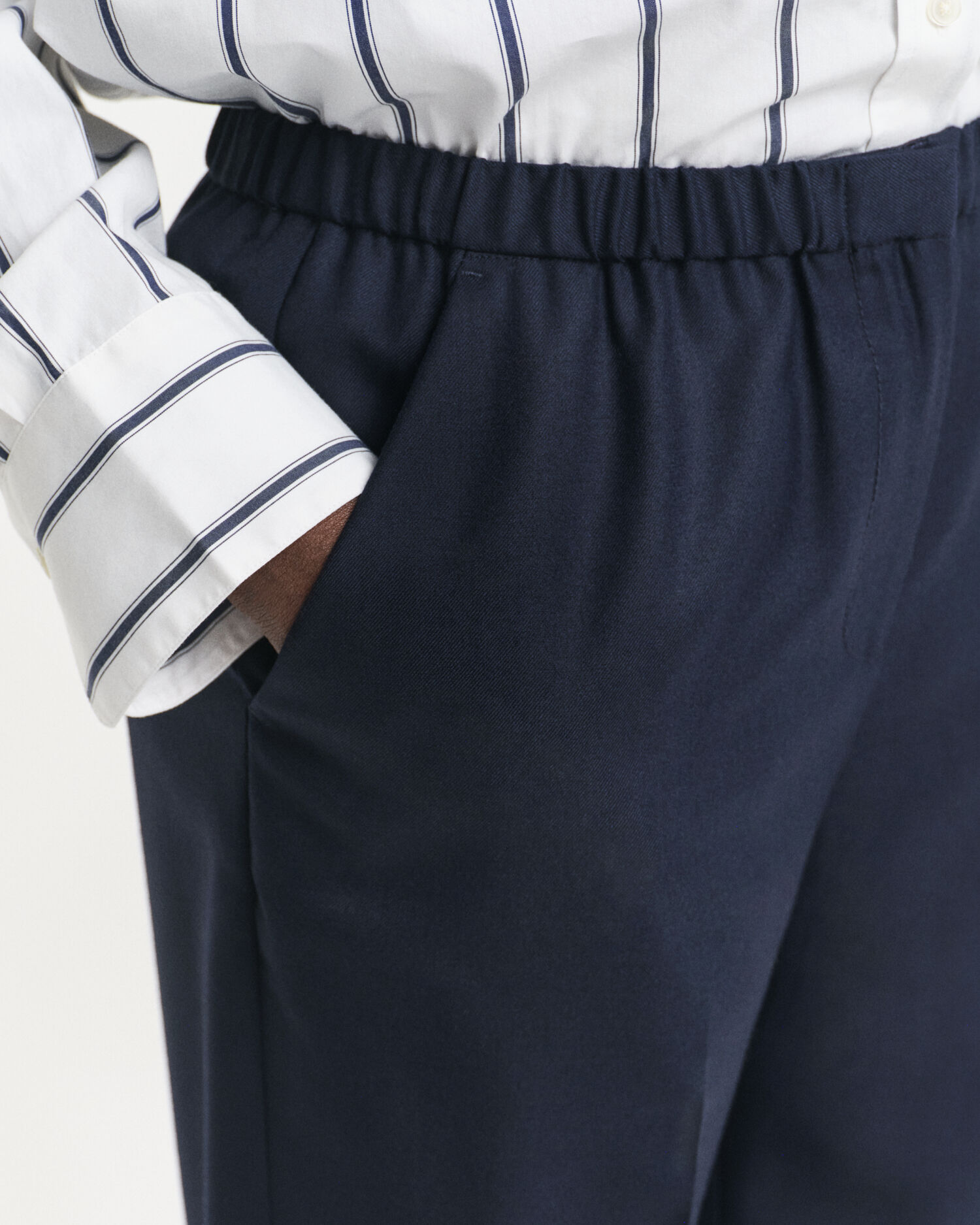 Wool Blend Pull-On Pants - GANT