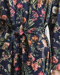 Floral Print Viscose Shirt Dress