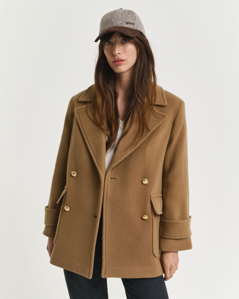 Wool Mid-Length Peacoat