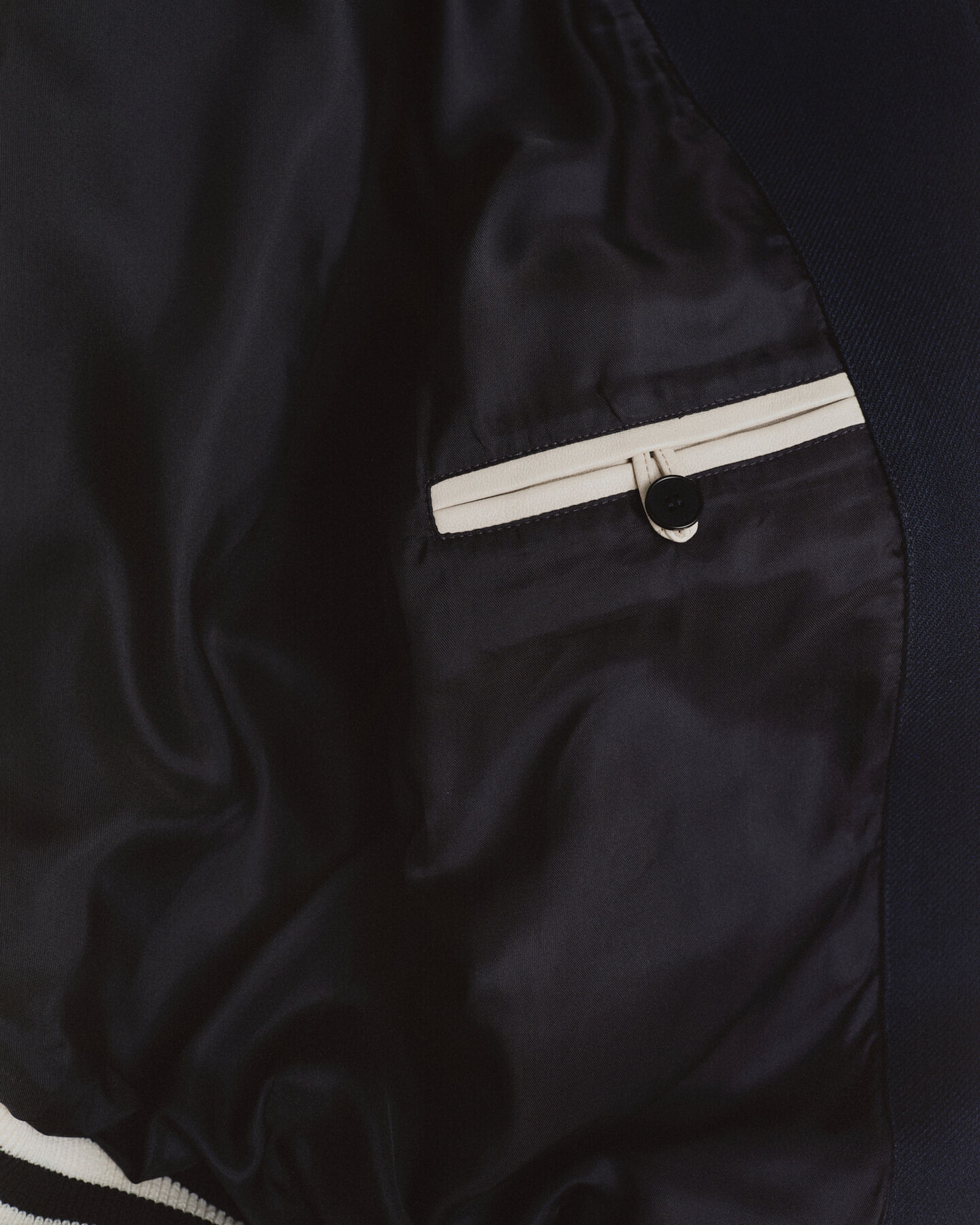 Leather Mix Varsity Jacket