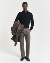 Extra Fine Merino Wool Polo Sweater