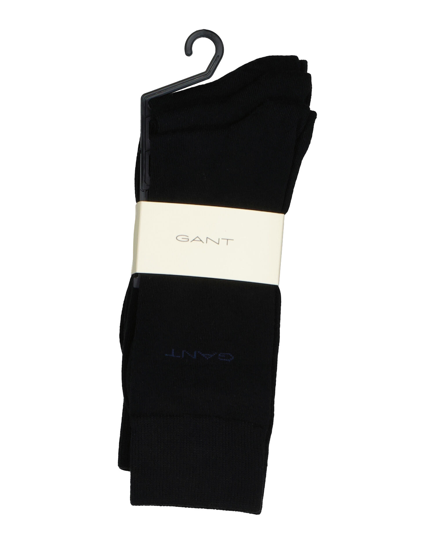 3-Pack Cotton Socks — BLACK