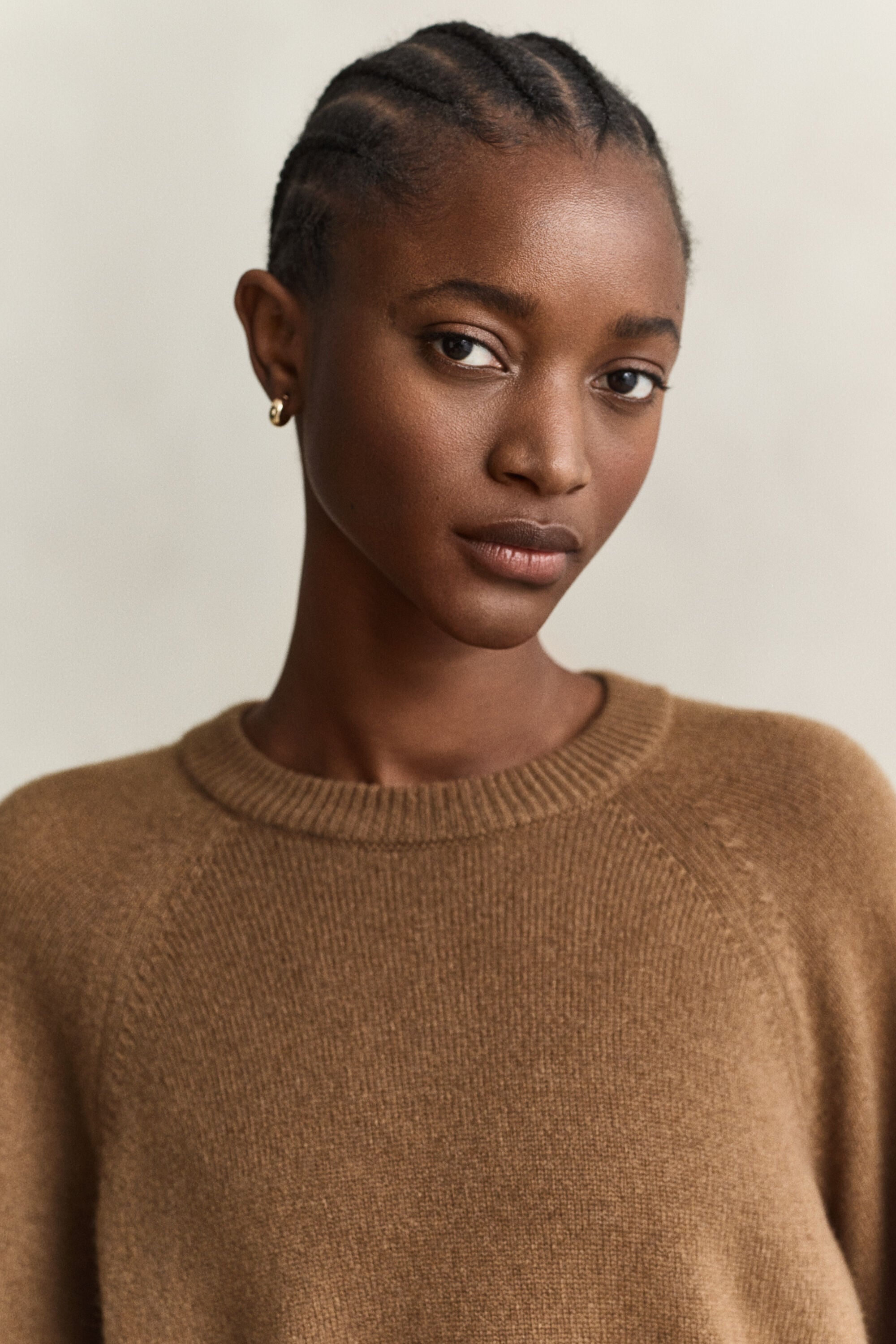 Wool Cashmere Crew Neck Sweater