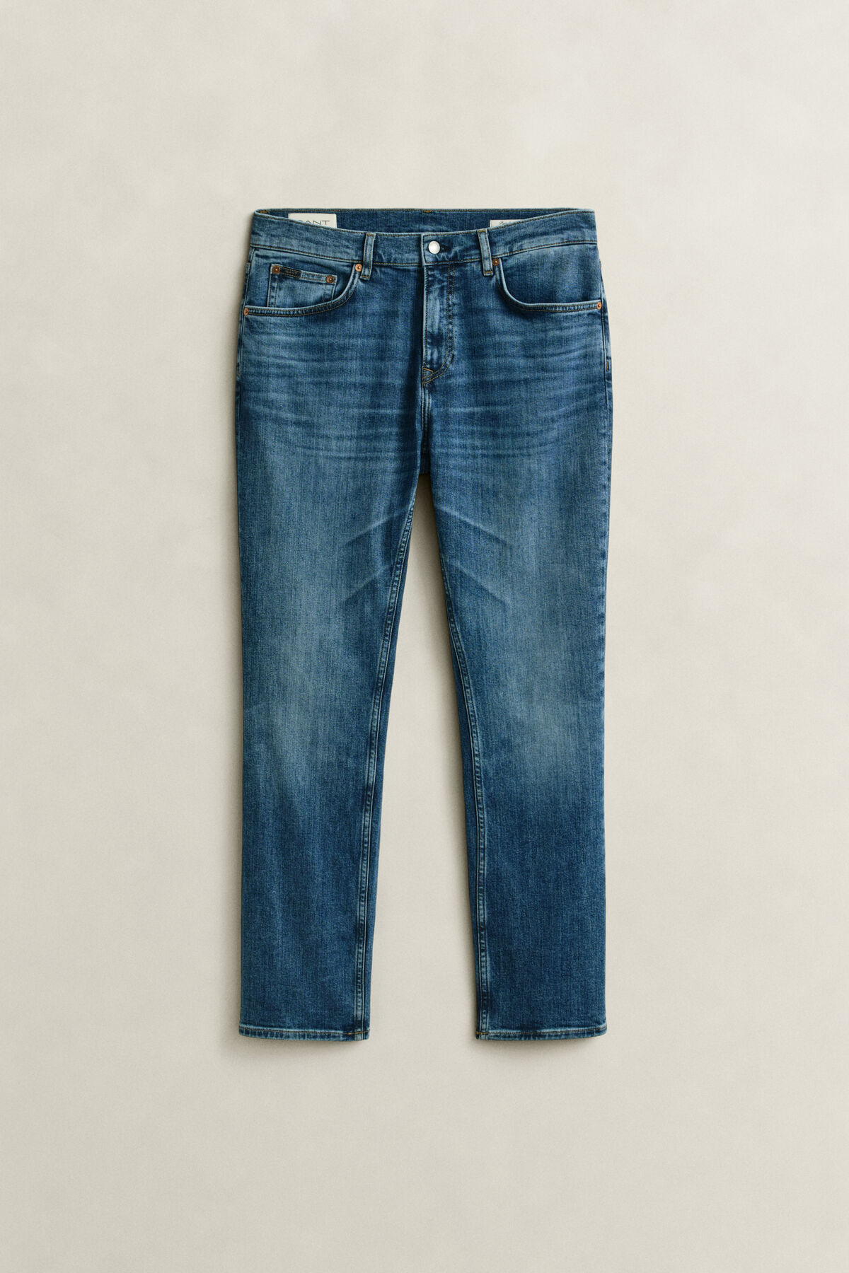 Regular Jeans — MID BLUE BROKEN IN