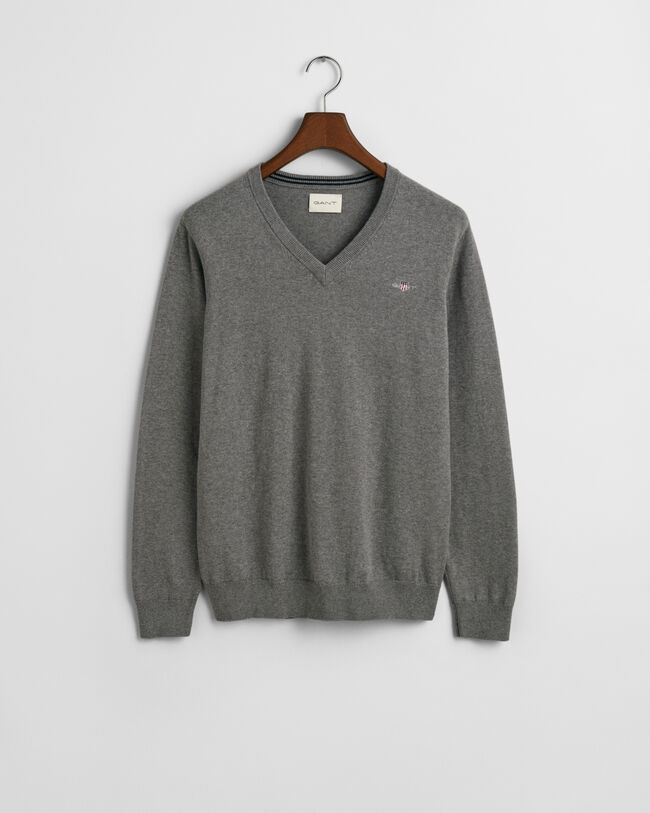 Classic Cotton V-Neck Sweater