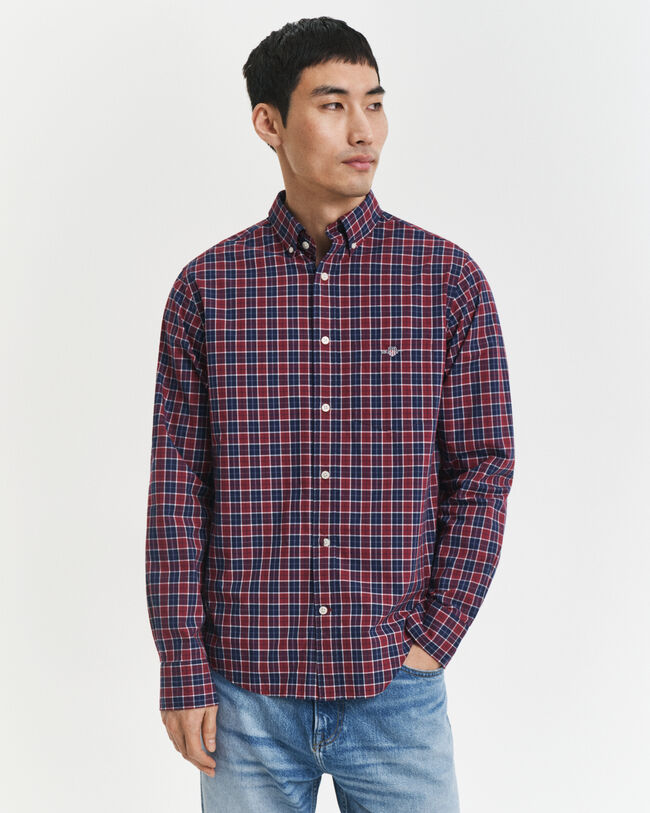 Regular Fit Checked Classic Poplin Shirt