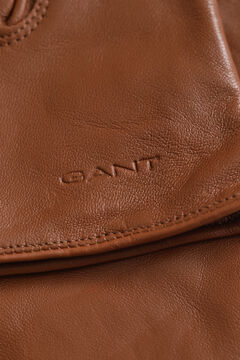 Cashmere Lined Leather Gloves — COGNAC 1