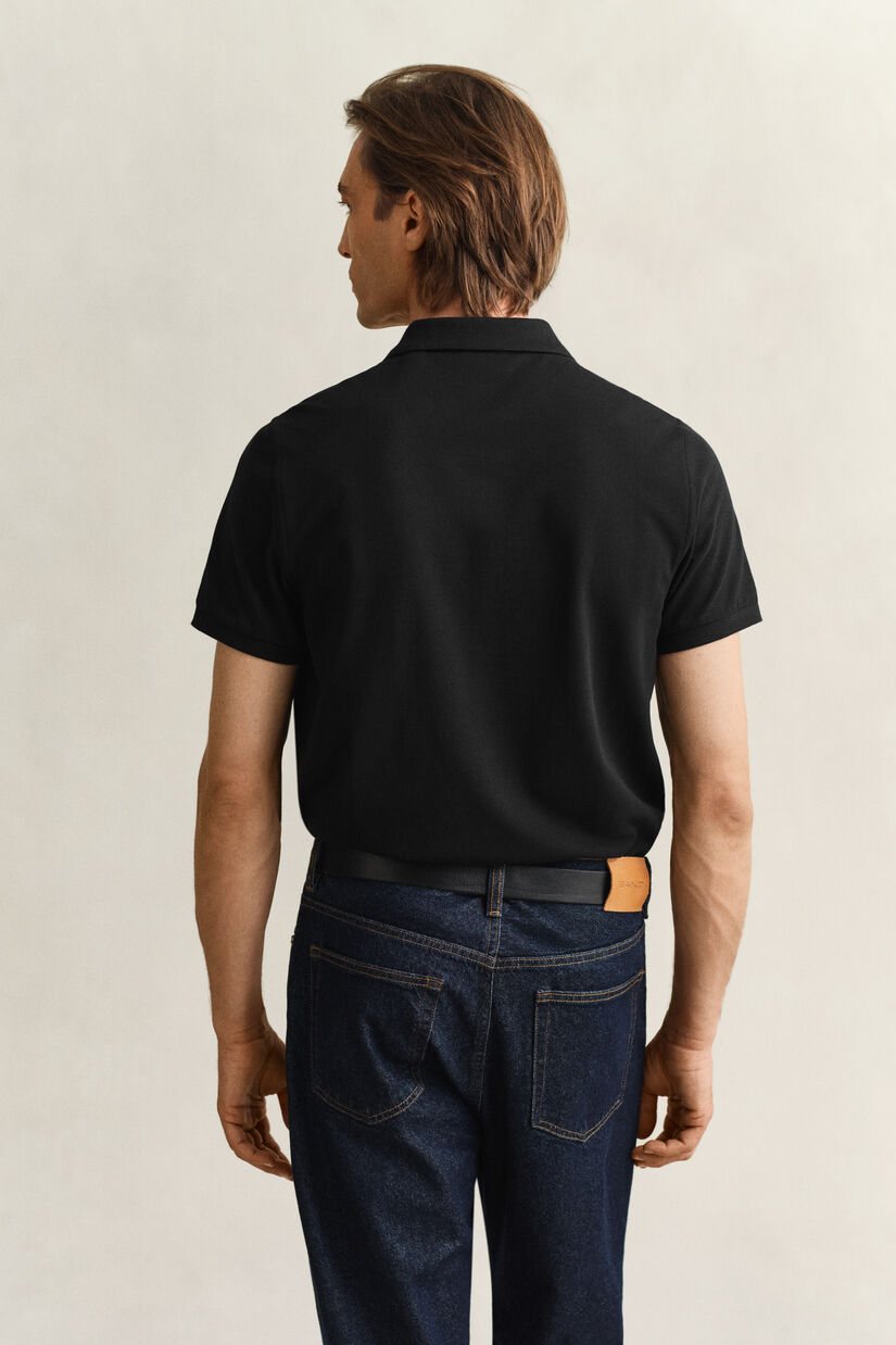 Regular Fit Shield Piqu&eacute; Polo Shirt
