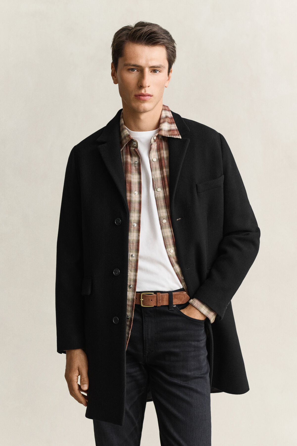 Wool Coat — BLACK