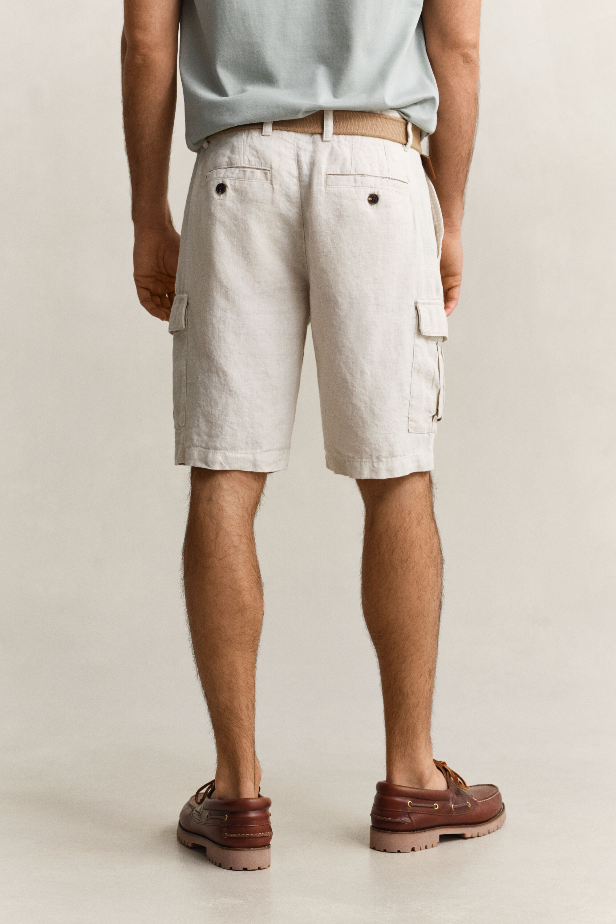 Linen Cargo Shorts