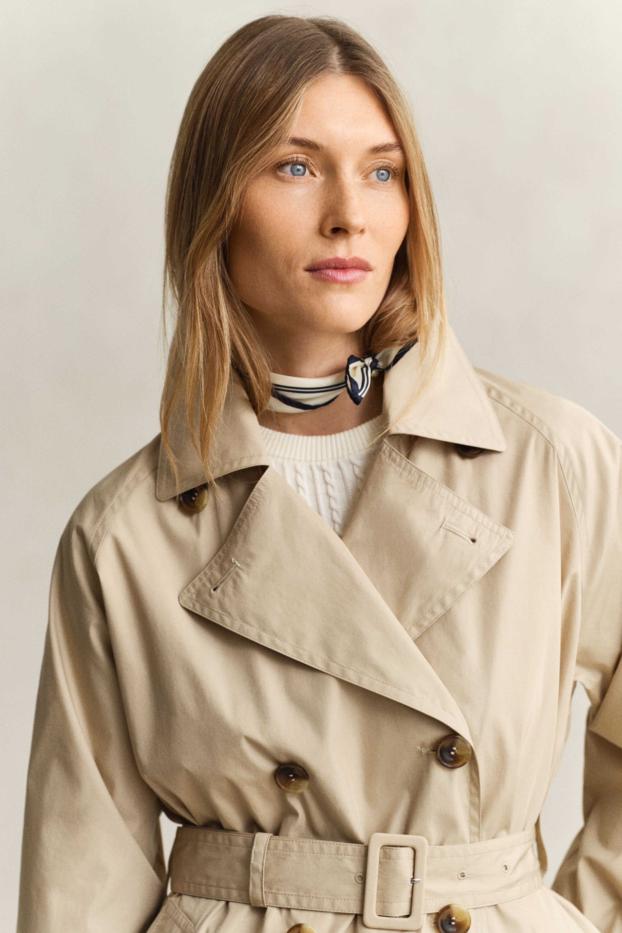 Lightweight Short Trench Coat