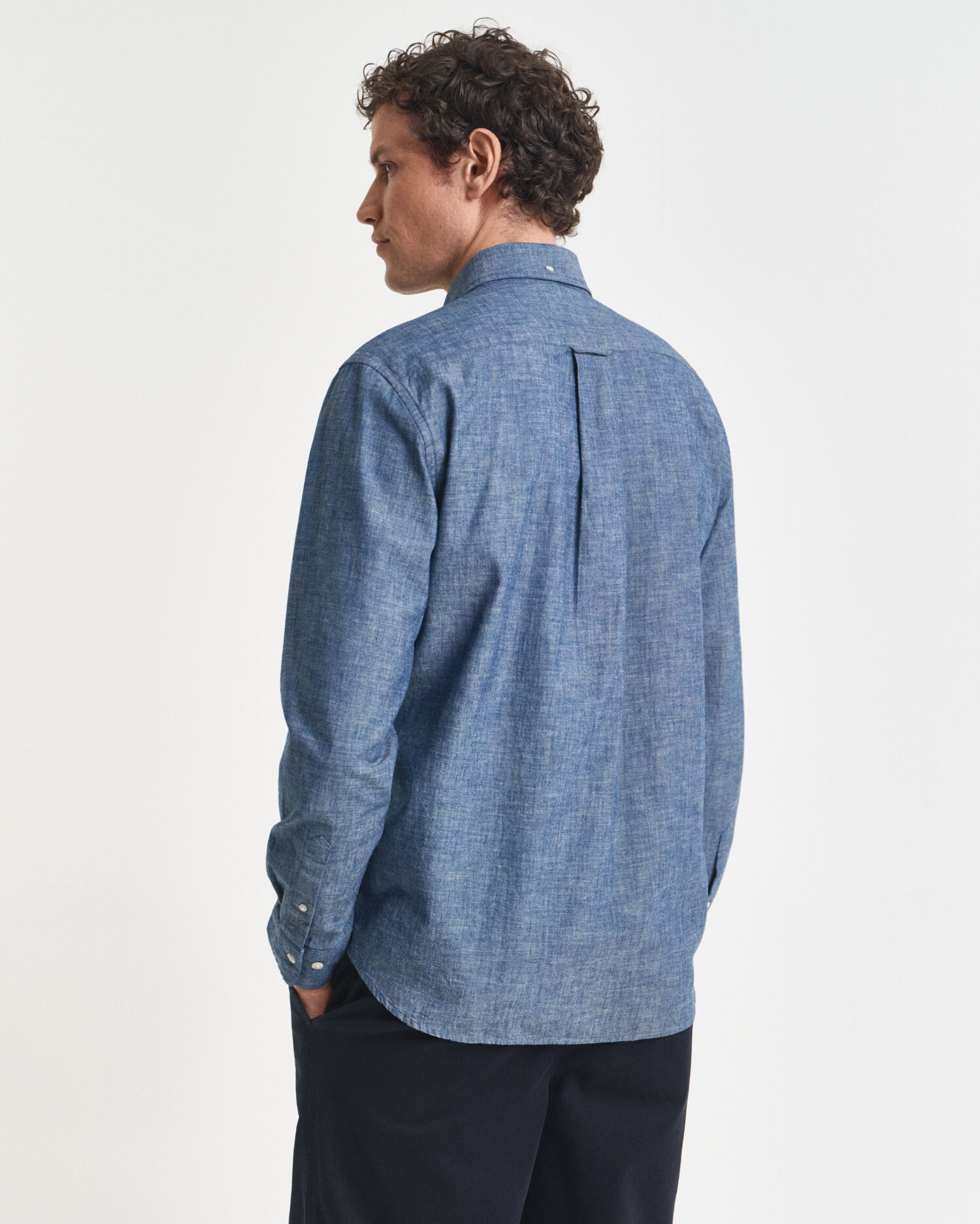 Regular Fit Indigo Chambray Shirt