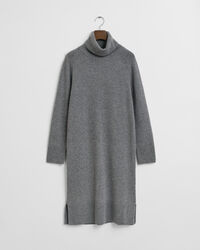 Knit Detail Turtleneck Dress