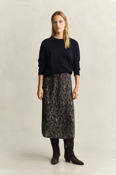 Printed Pleated Skirt — EVENING BLUE 6