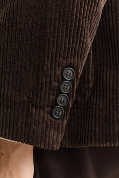 Corduroy Suit Jacket — BLACK BROWN 3