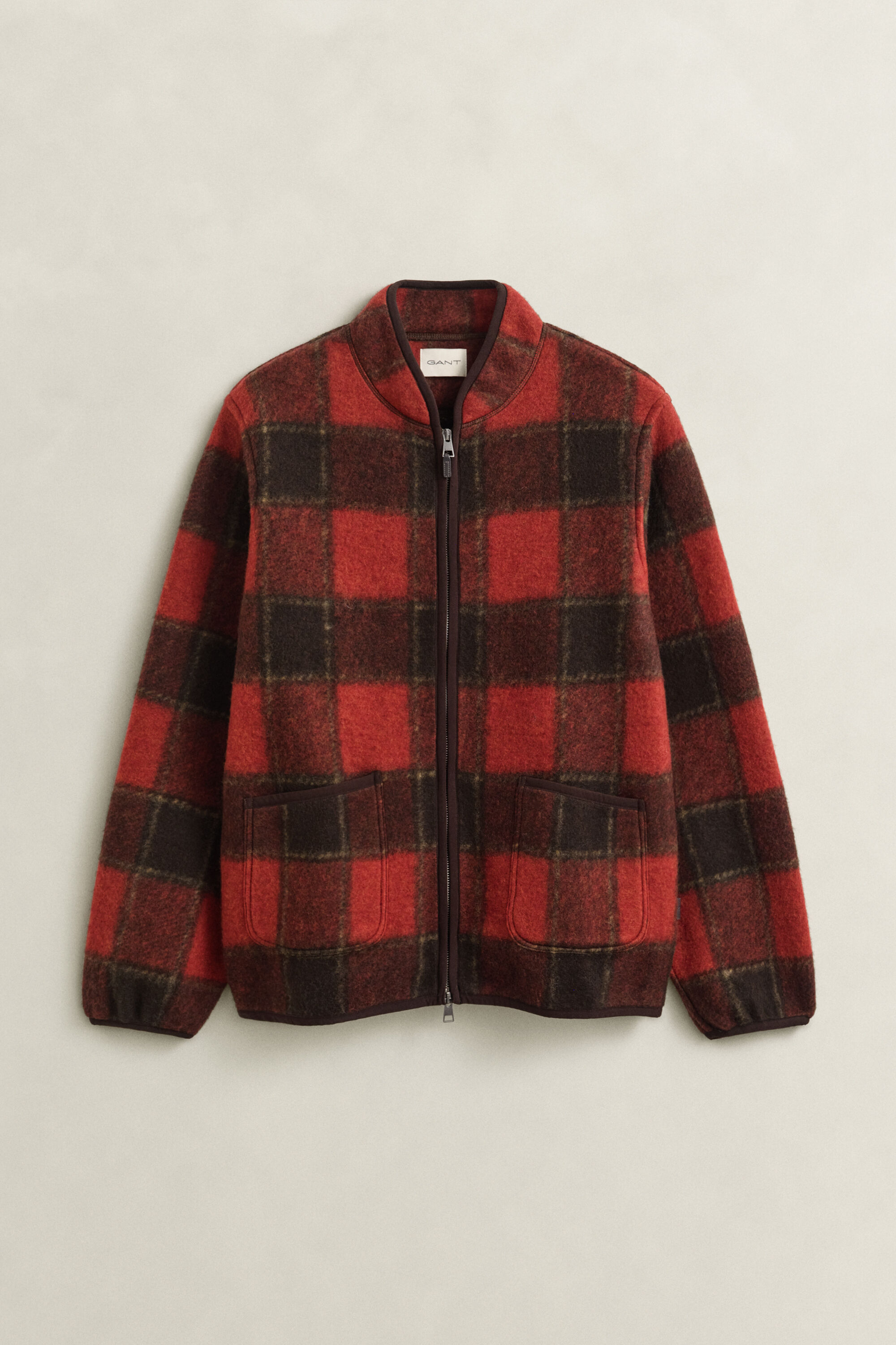 Checked Fleece Jacket