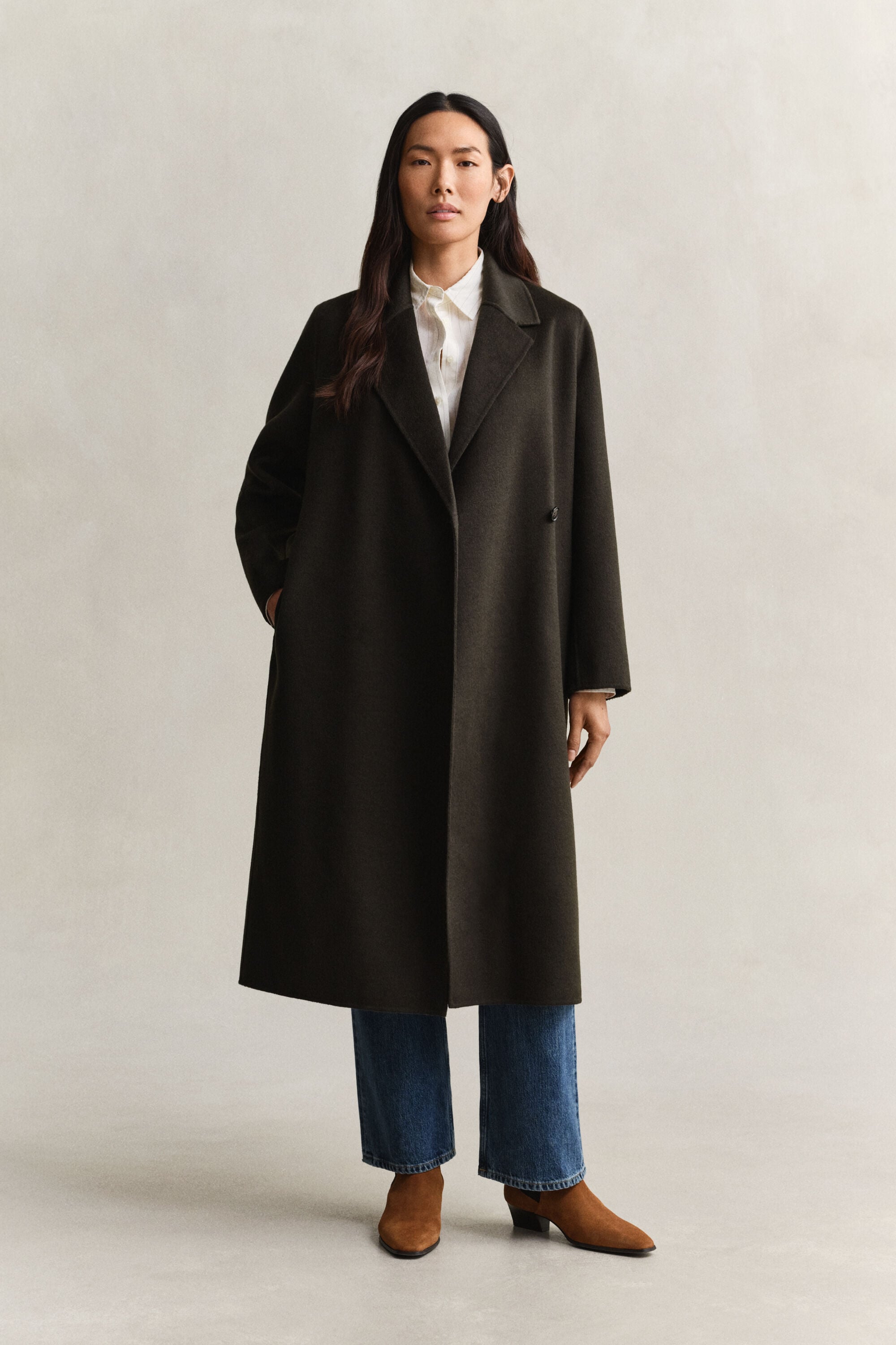 Handstitched Belted Coat