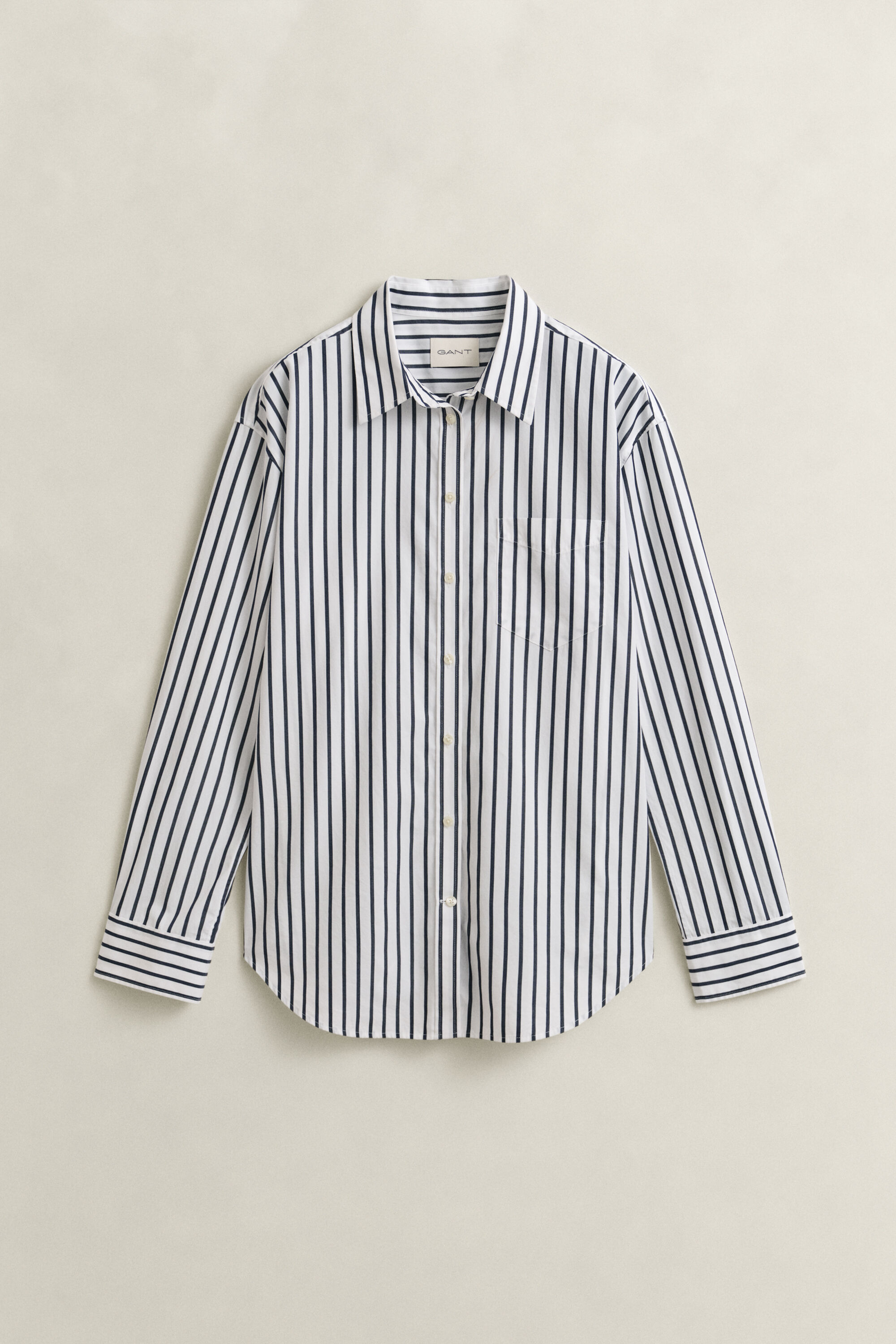 Relaxed Fit Striped Classic Poplin Shirt