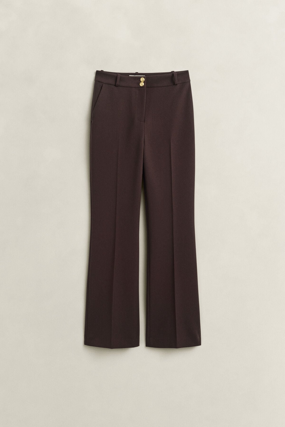 Flared Nautical Pants — DEEP BROWN