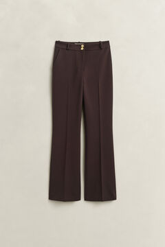 Flared Nautical Pants — DEEP BROWN 1