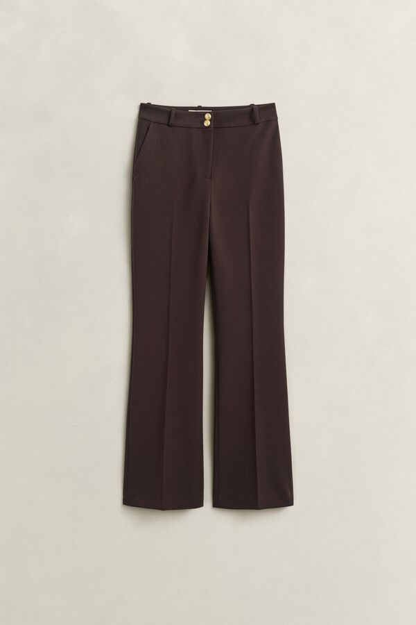 Flared Nautical Pants — DEEP BROWN